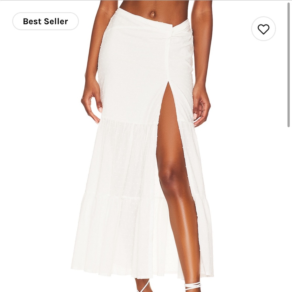PEIXOTO Valentina Maxi Skirt in White Lotus xs